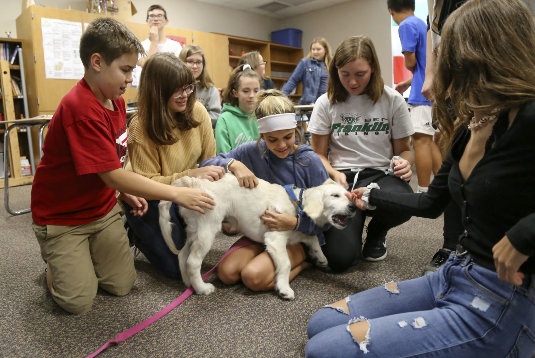 Valpo Schools therapy dogs